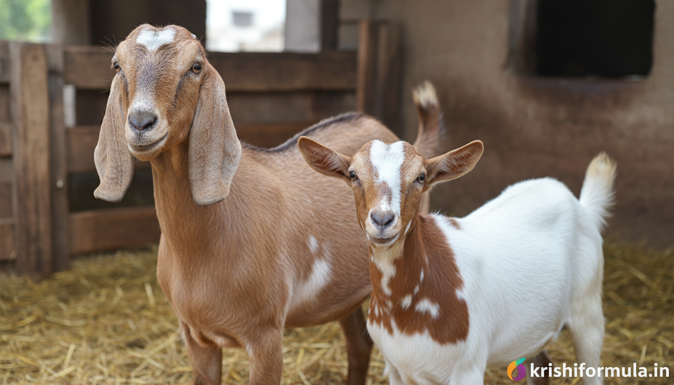 Barbari aur Jamunapari bakri breed comparison
