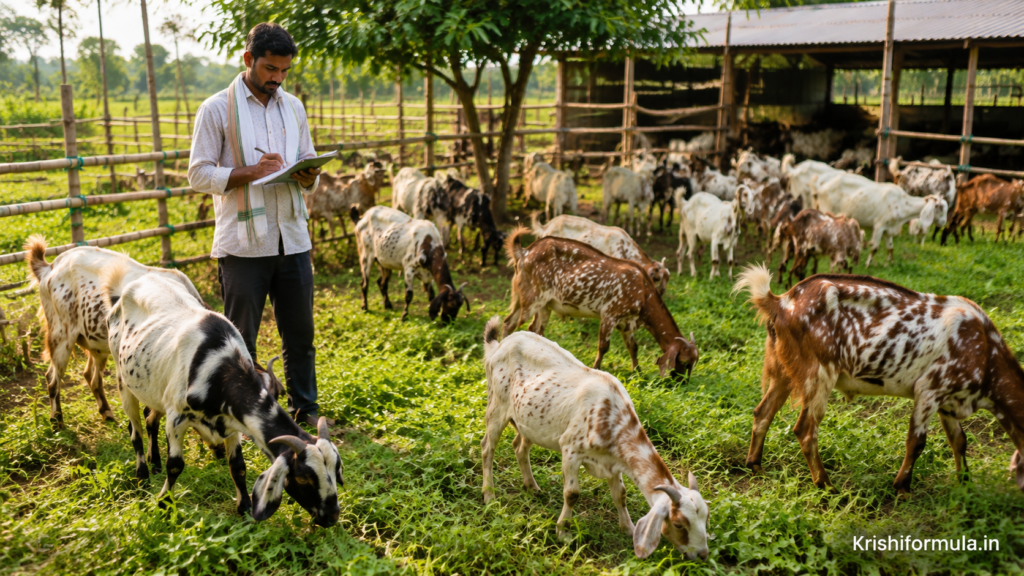 Bakri palan yojana ke tahat healthy bakriyon ka farm UP India